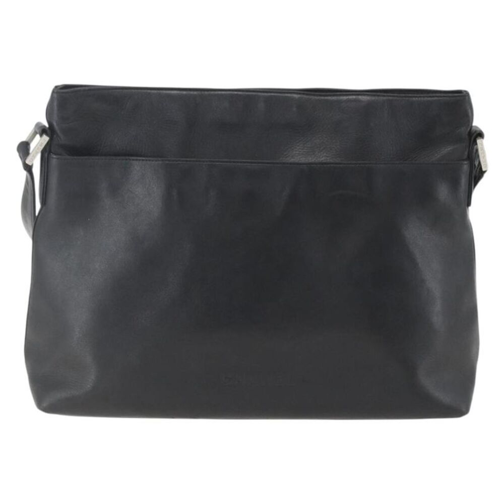 Chanel Vintage Leather Black Leather Shoulder Bag Bag